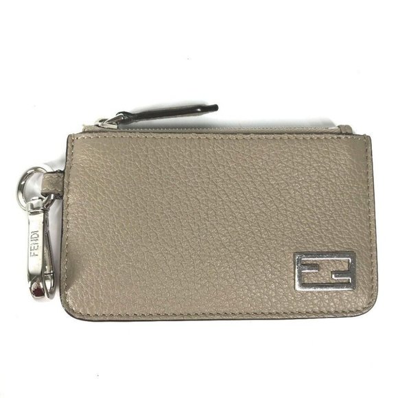 FENDI Bicolor logo Card Case Wallet Fragment Case coin purse - Picture 1 of 11